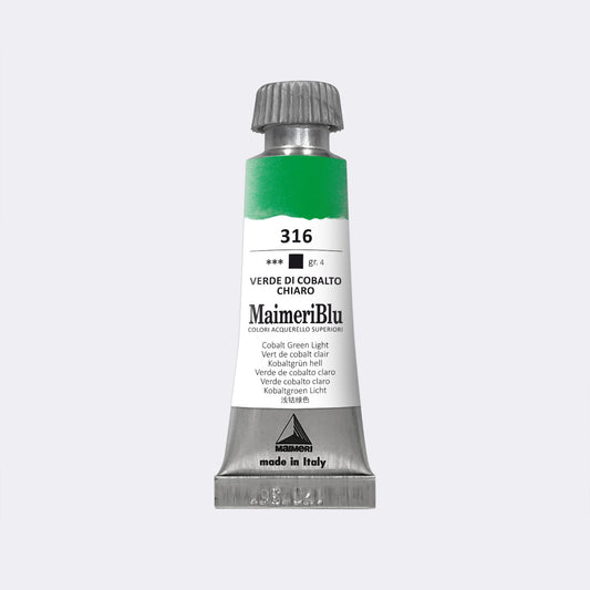 Maimeri Blu W/C 12ml 316 Cobalt Green Light - theartshop.com.au