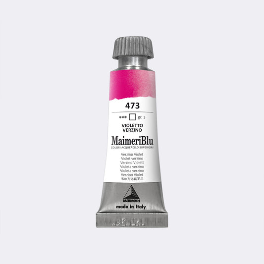 Maimeri Blu W/C 12ml 473 Verzino Violet - theartshop.com.au