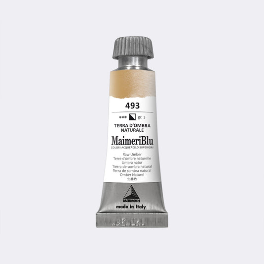 Maimeri Blu W/C 12ml 493 Raw Umber - theartshop.com.au