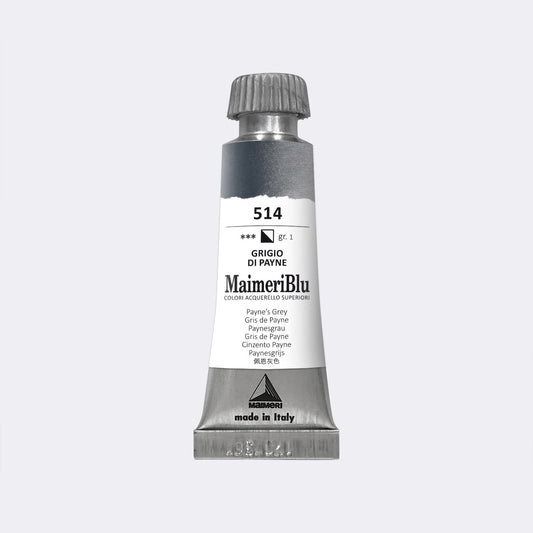 Maimeri Blu W/C 12ml 514 Paynes Grey - theartshop.com.au