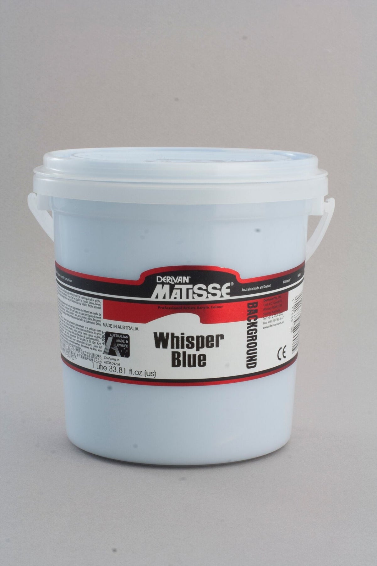 Matisse Background 1 Litre Whisper Blue - theartshop.com.au