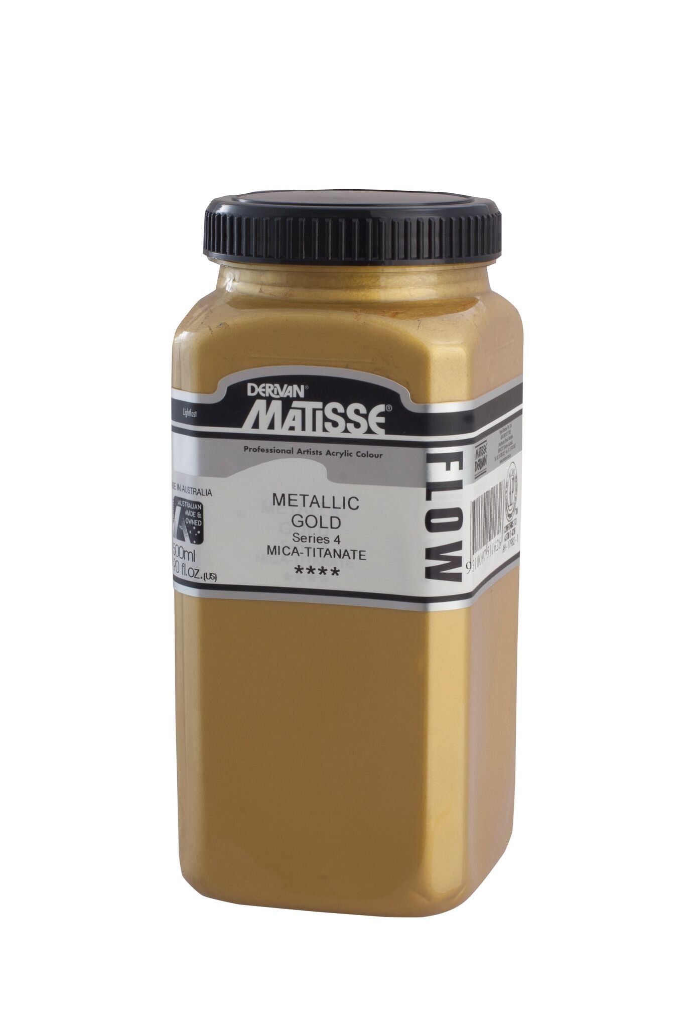 Matisse Flow 500ml Metallic Gold - theartshop.com.au