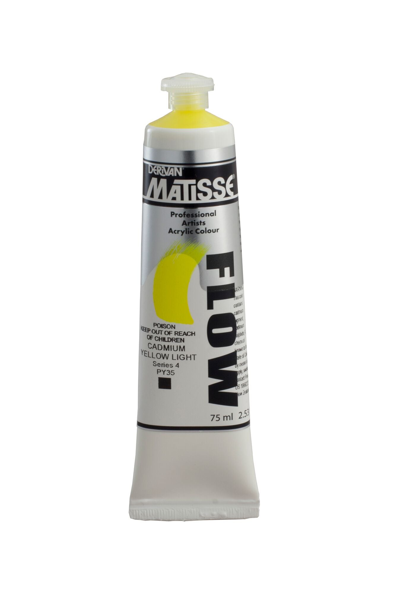 Matisse Flow 75ml Cadmium Yellow Light - theartshop.com.au