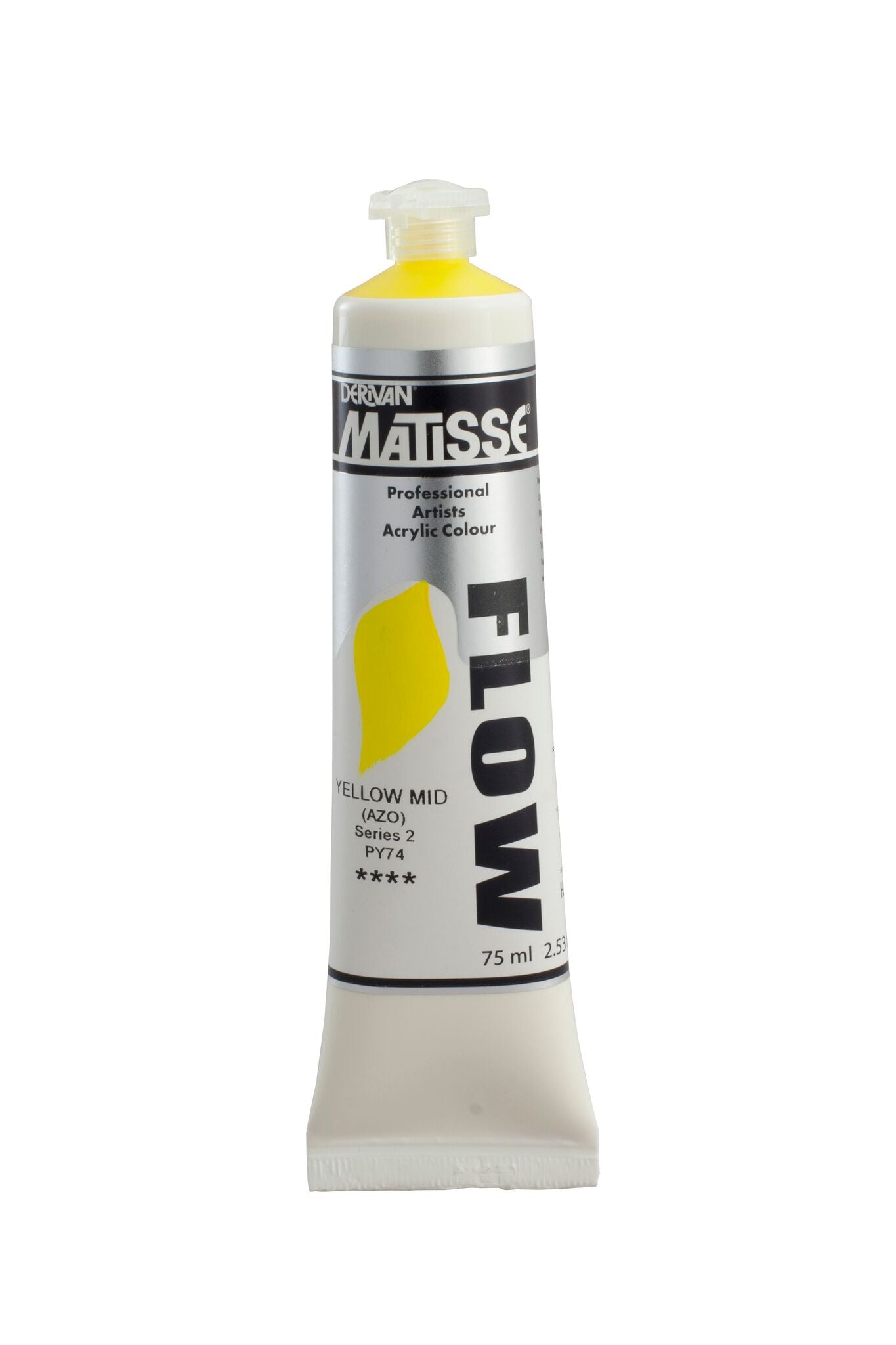 Matisse Flow 75ml Yellow Mid Azo - theartshop.com.au