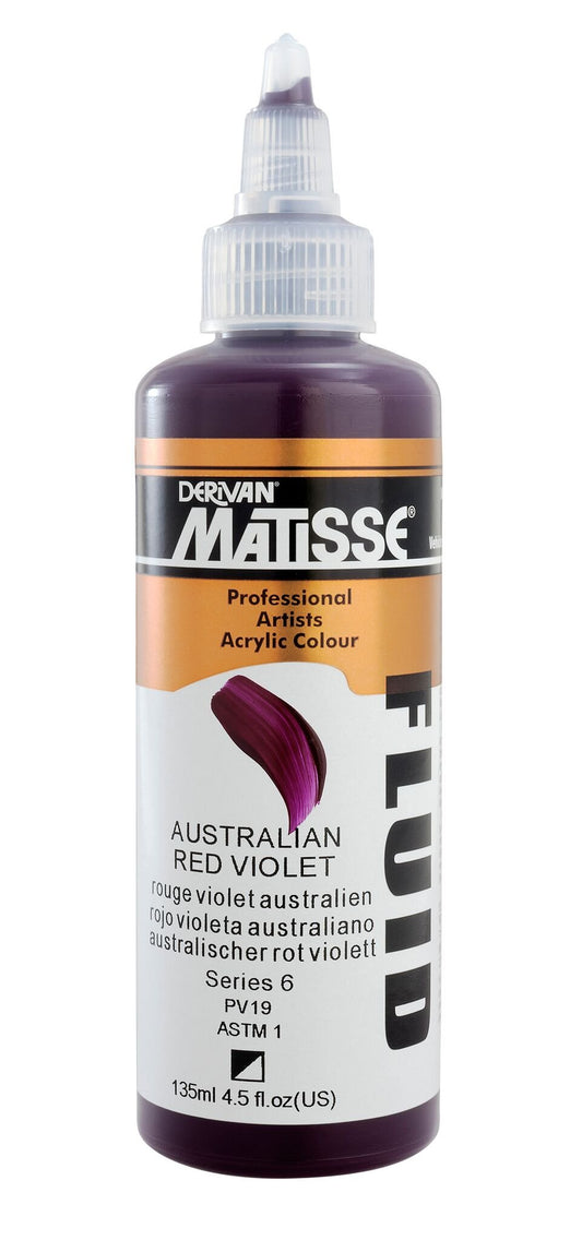 Matisse Fluid 135ml Australian Red Violet - theartshop.com.au