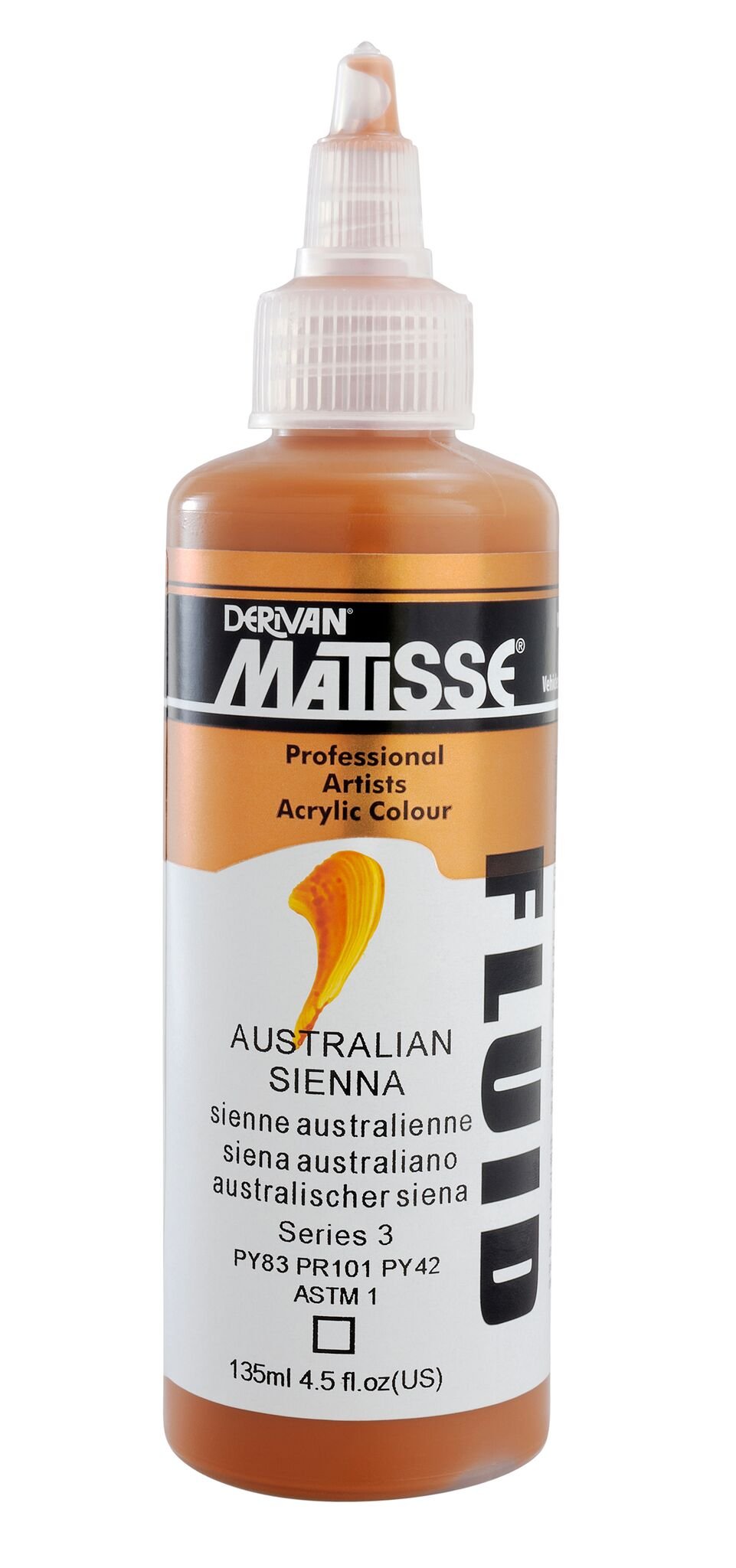 Matisse Fluid 135ml Australian Sienna - theartshop.com.au