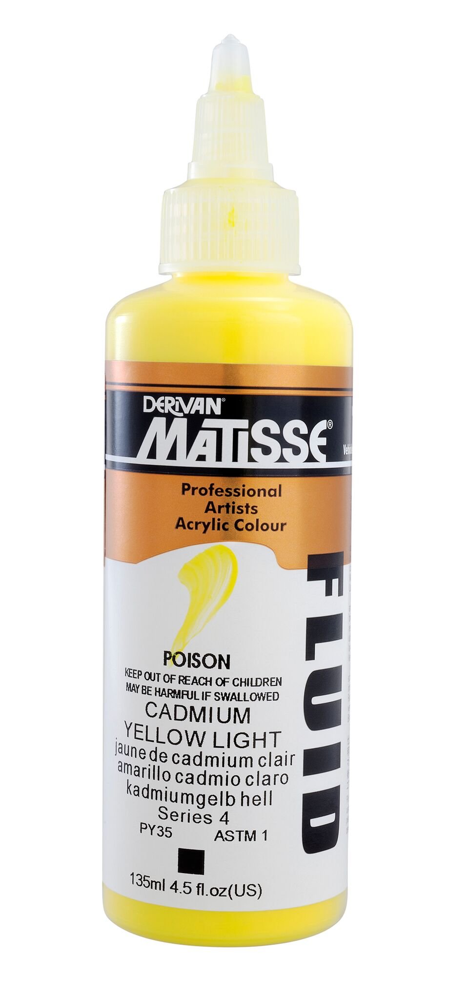 Matisse Fluid 135ml Cadmium Yellow Light - theartshop.com.au