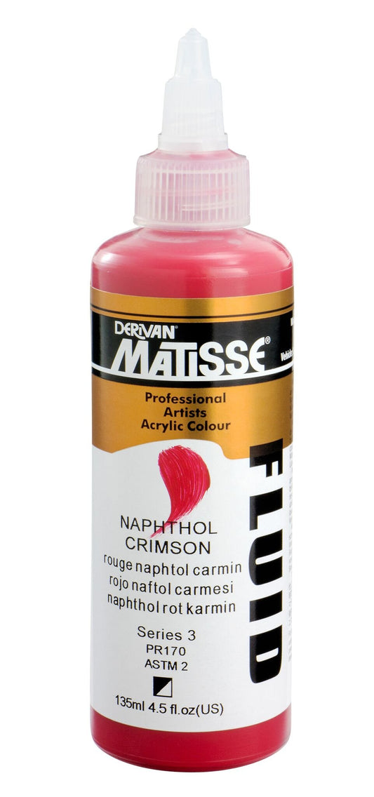 Matisse Fluid 135ml Napthol Crimson - theartshop.com.au