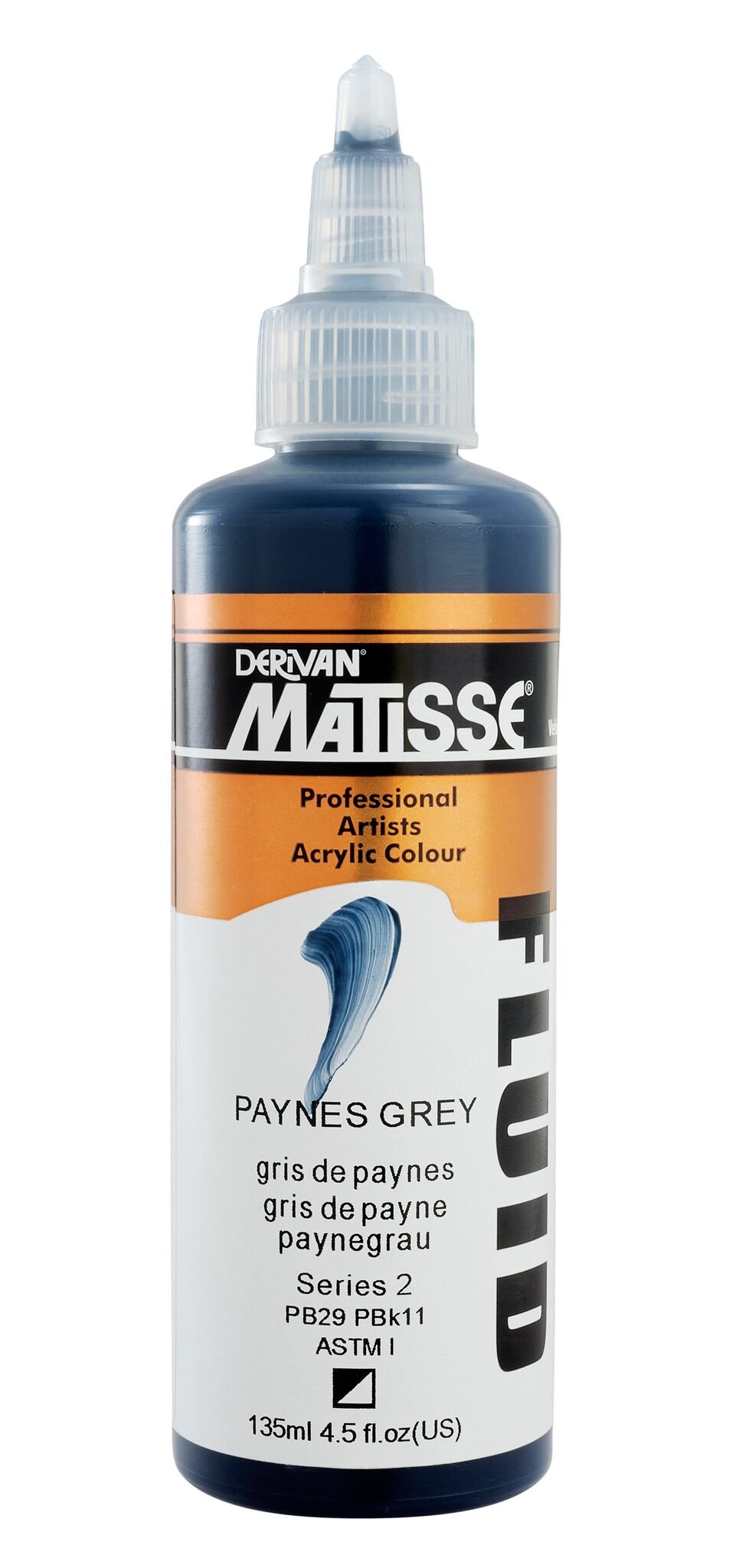 Matisse Fluid 135ml Paynes Grey - theartshop.com.au
