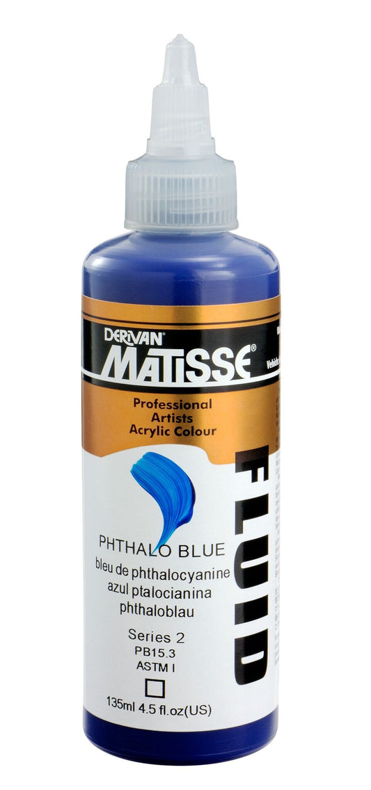 Matisse Fluid 135ml Phthalo Blue - theartshop.com.au