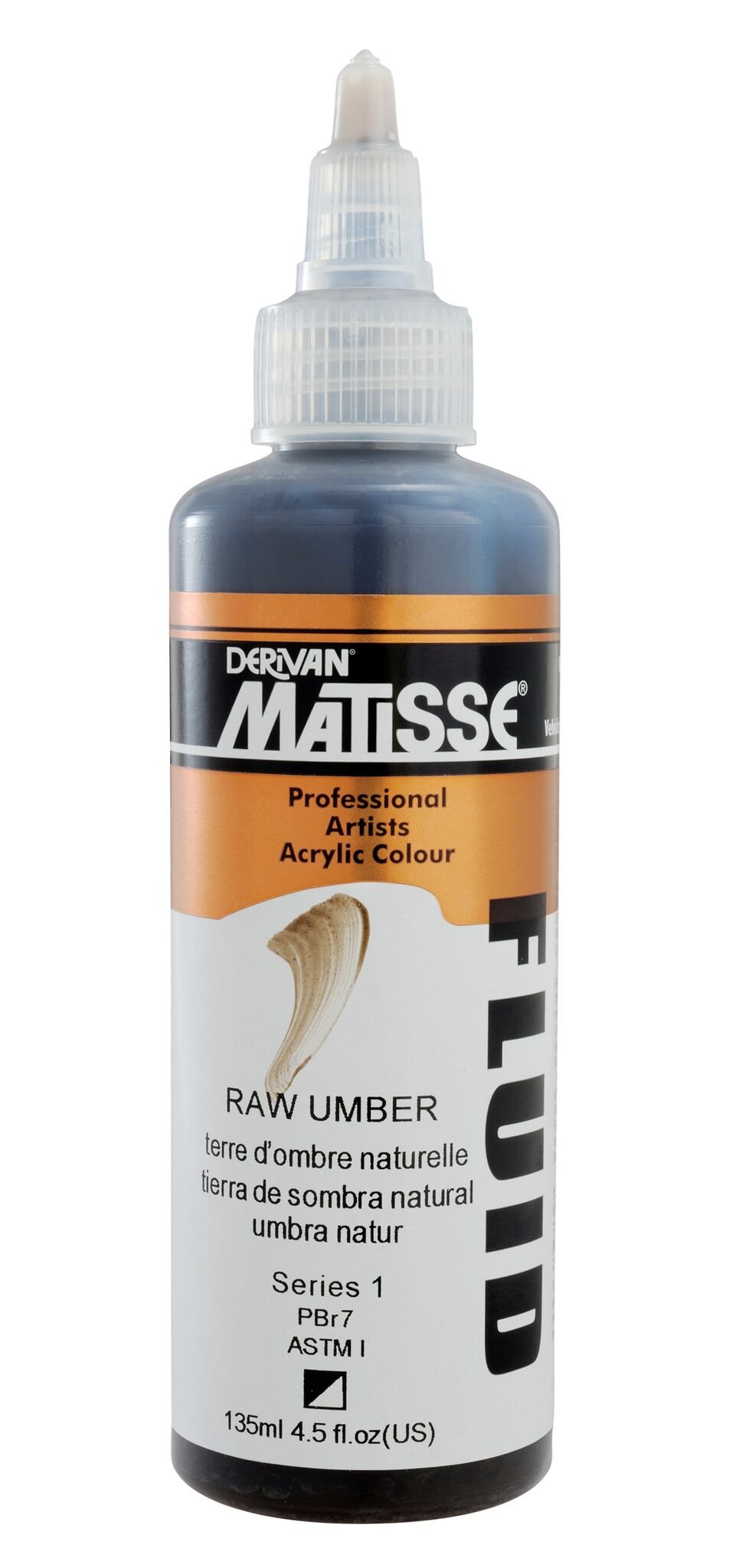 Matisse Fluid 135ml Raw Umber - theartshop.com.au