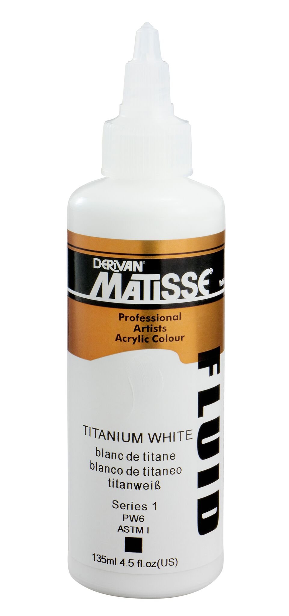 Matisse Fluid 135ml Titanium White - theartshop.com.au