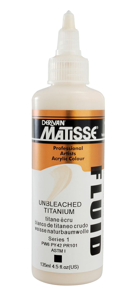 Matisse Fluid 135ml Unbleached Titanium - theartshop.com.au