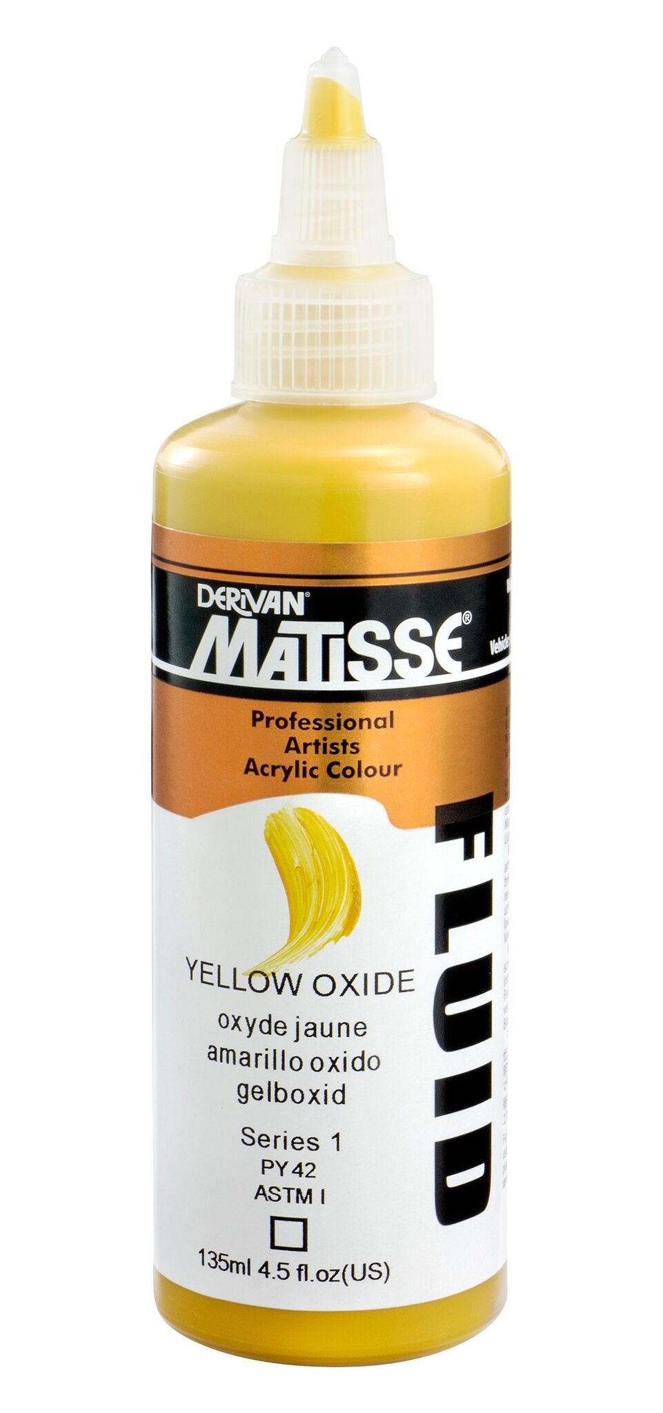 Matisse Fluid 135ml Yellow Oxide - theartshop.com.au