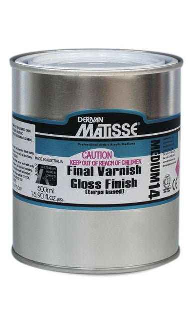 Matisse High Gloss Varnish (Turps Based) 500ml - theartshop.com.au
