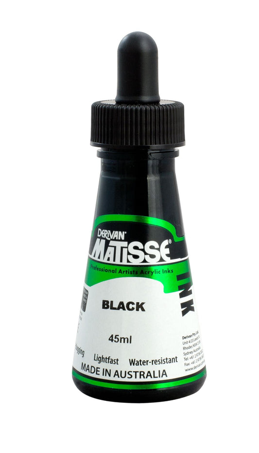 Matisse Ink 45ml Black - theartshop.com.au