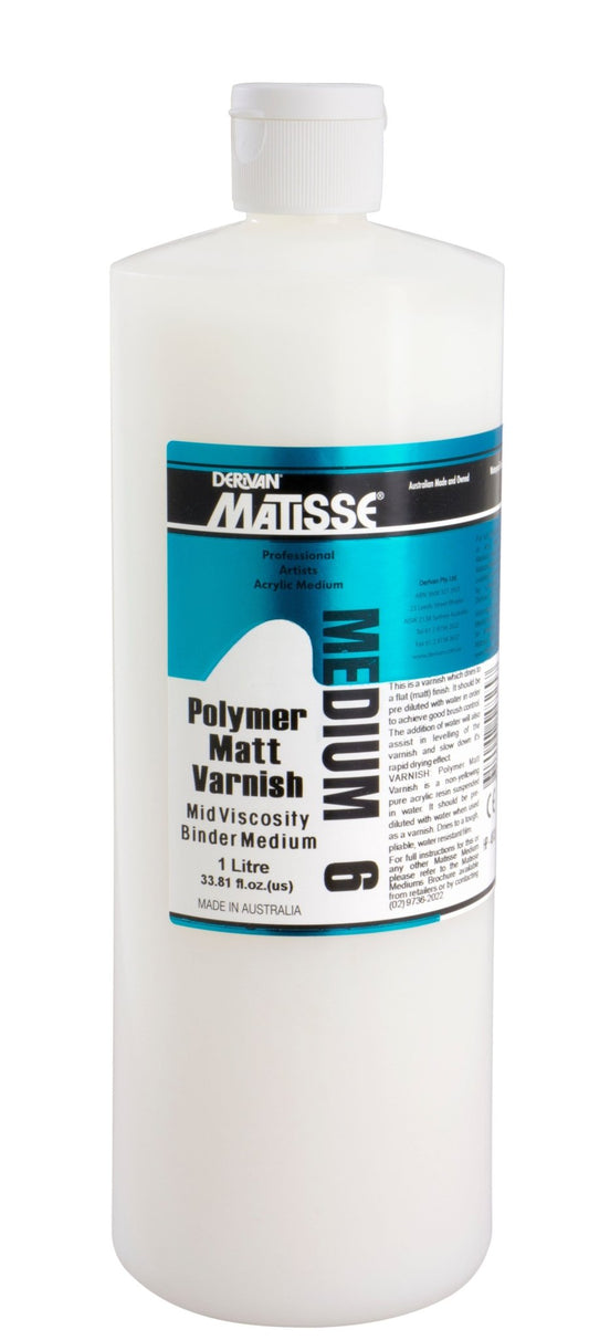 Matisse Matt Varnish (Polymer) 1 Litre - theartshop.com.au