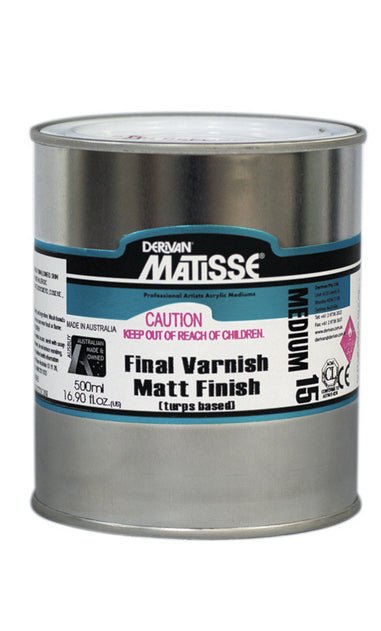 Matisse Matt Varnish (Turps Based) 500ml - theartshop.com.au