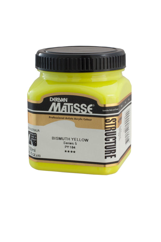 Matisse Structure 250ml Bismuth Yellow - theartshop.com.au