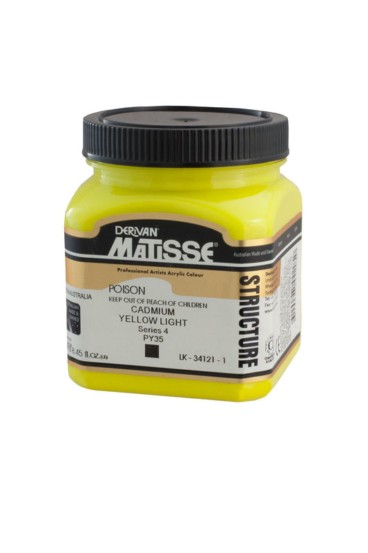 Matisse Structure 250ml Cadmium Yellow Light - theartshop.com.au