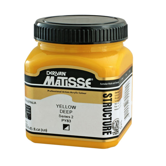 Matisse Structure 250ml Yellow Deep - theartshop.com.au