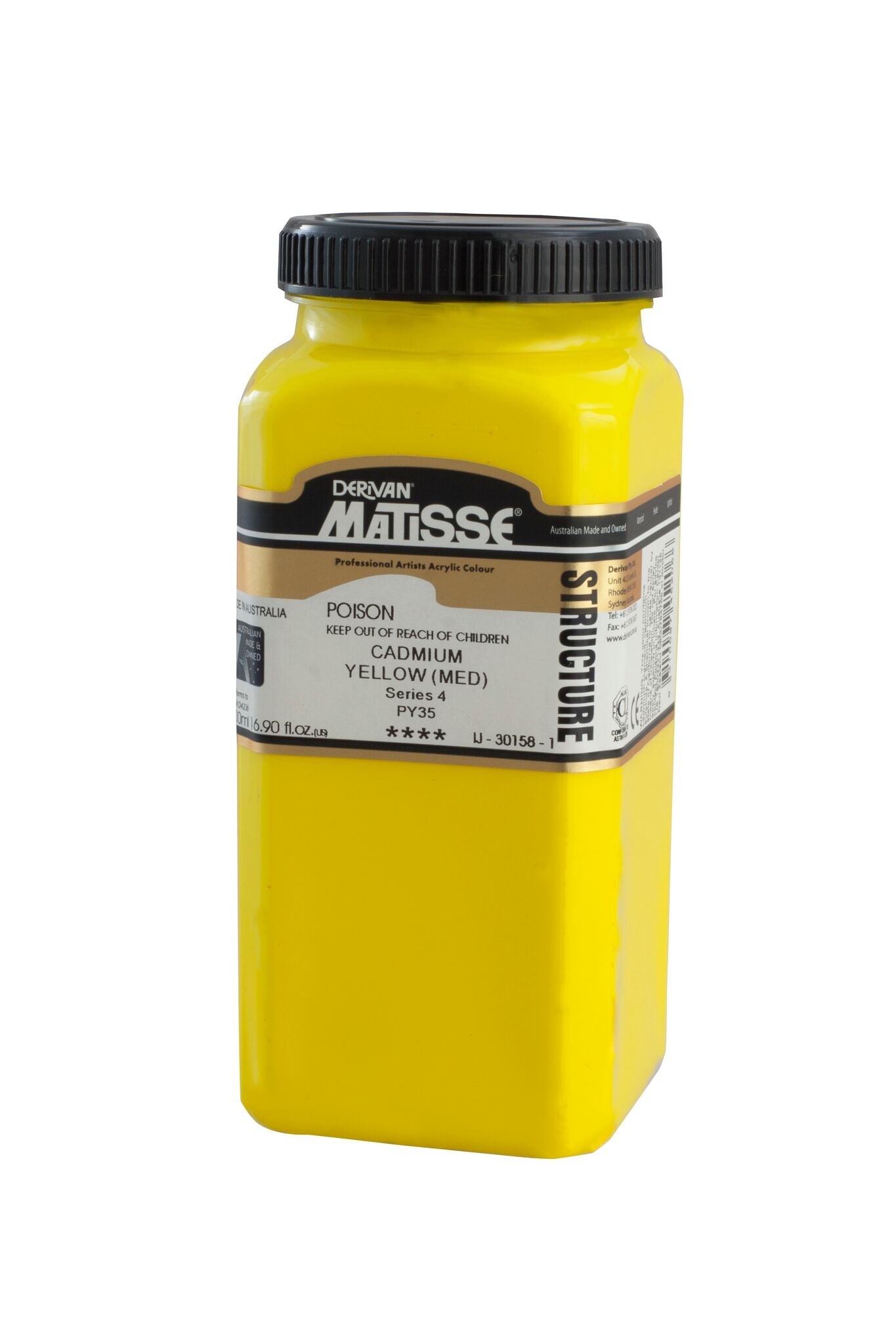 Matisse Structure 500ml Cadmium Yellow Medium - theartshop.com.au