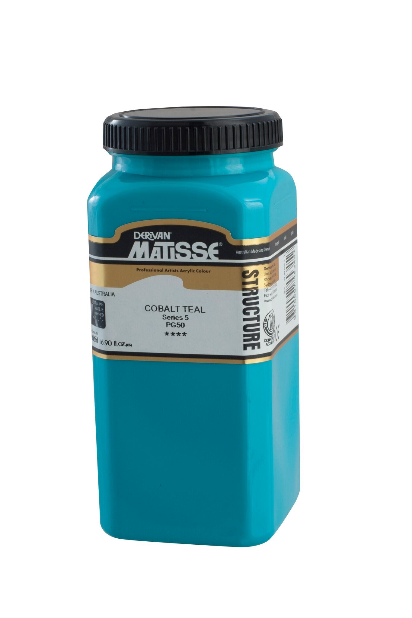 Matisse Structure 500ml Cobalt Teal - theartshop.com.au