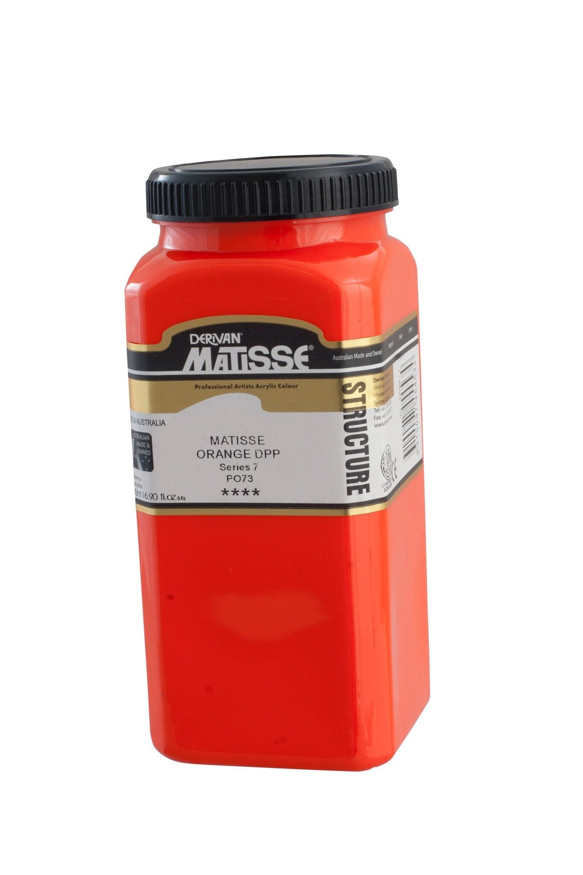Matisse Structure 500ml Matisse Orange Deep - theartshop.com.au