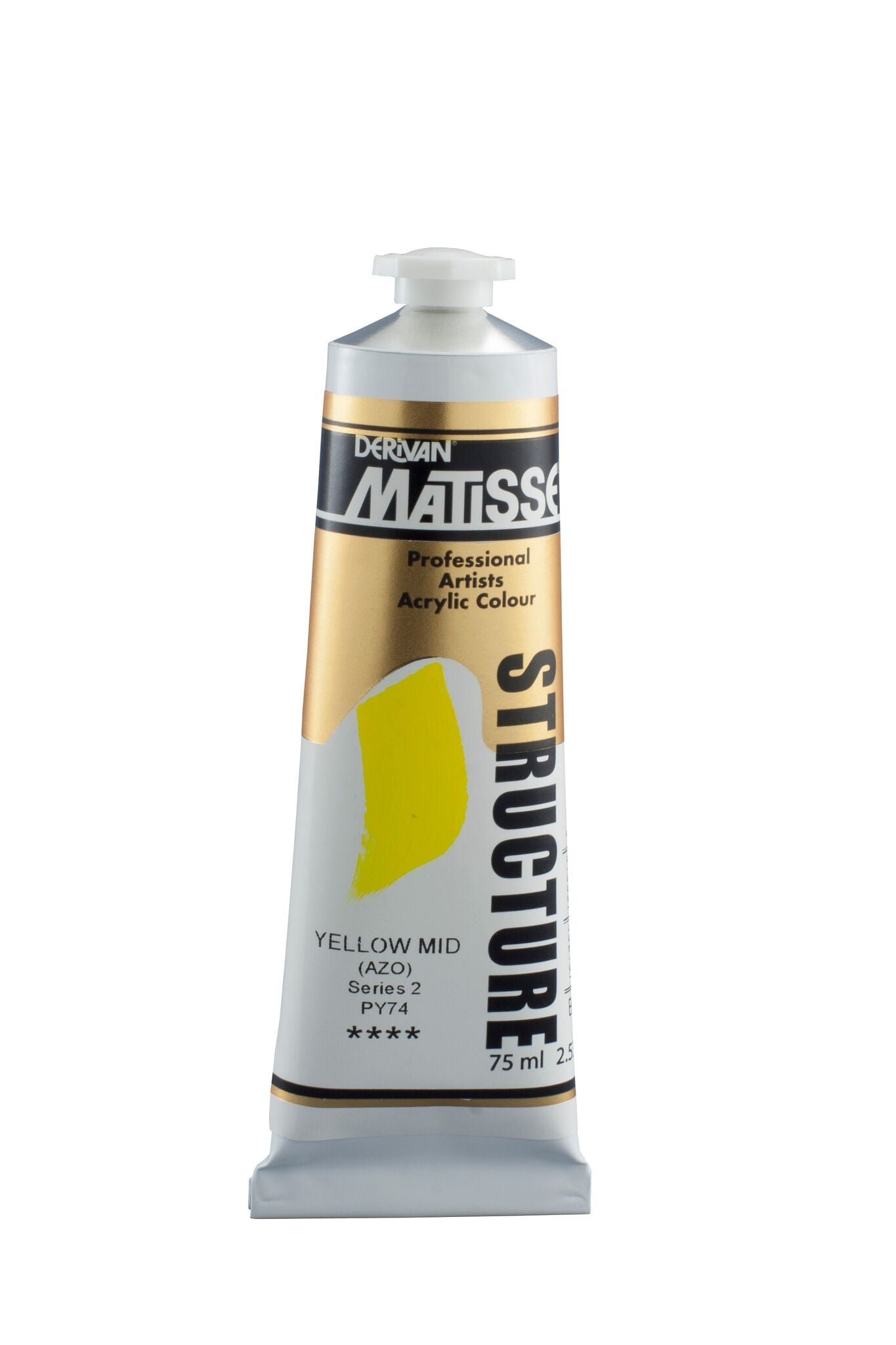 Matisse Structure 75ml Yellow Mid Azo - theartshop.com.au