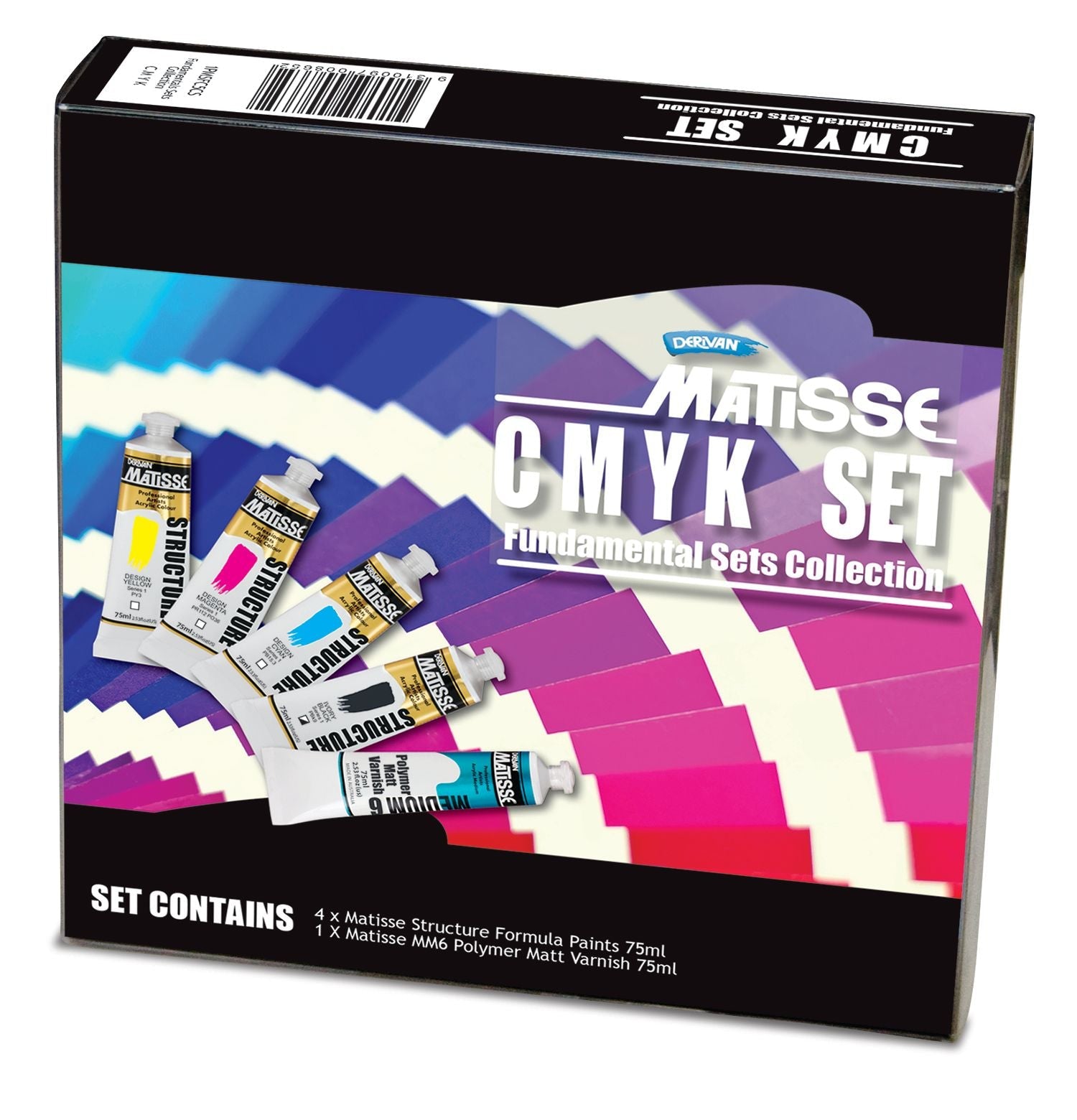 Matisse Structure CMYK Set 5 x 75ml - theartshop.com.au