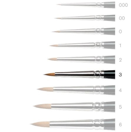 Winsor & Newton Series 7 Miniature Watercolour Sable Size 3 (discontinued & online only)
