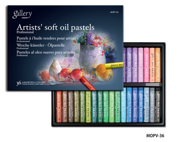 Mungyo Gallery Artist' Soft Oil Pastels Set 36 Assorted - theartshop.com.au