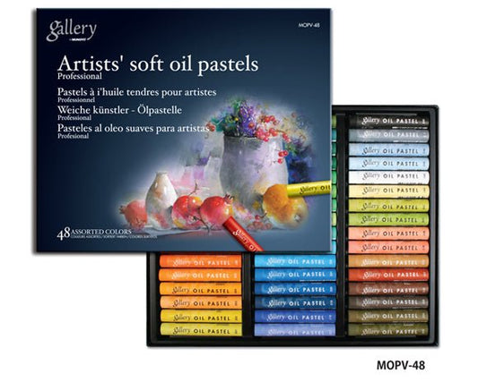 Mungyo Gallery Artist' Soft Oil Pastels Set 72 Assorted - theartshop.com.au