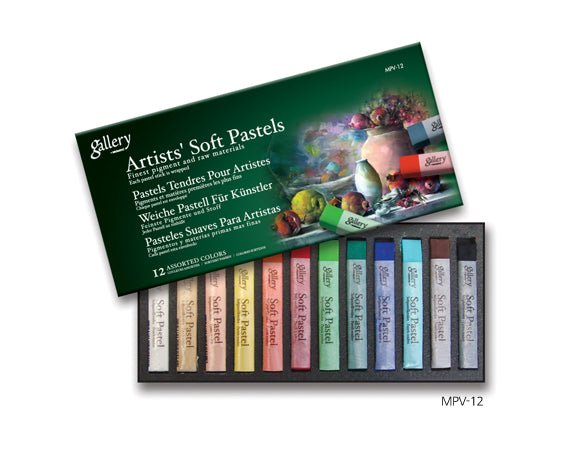 Mungyo Gallery Artist' Soft Pastels Set 12 Assorted - theartshop.com.au