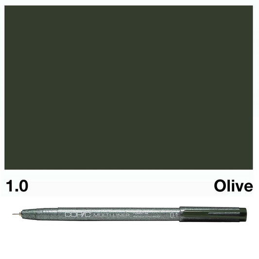 Olive Copic Multi Liners 0.1mm - theartshop.com.au