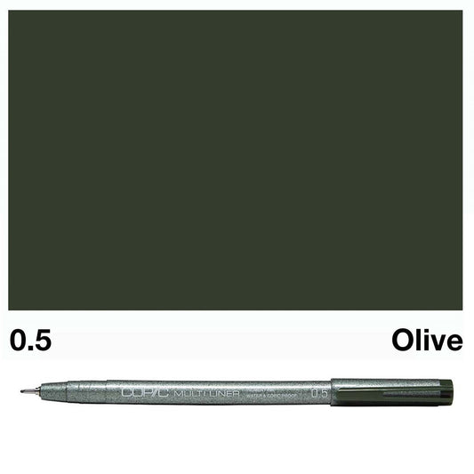 Olive Copic Multi Liners 0.5mm - theartshop.com.au