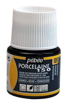 Pebeo Porcelaine 150 45ml 109 Shimmer Petroleum - theartshop.com.au