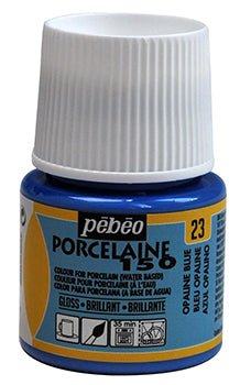 Pebeo Porcelaine 150 45ml 23 Opaline Blue - theartshop.com.au