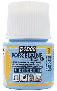 Pebeo Porcelaine 150 45ml 51 Pastel Blue - theartshop.com.au