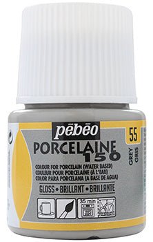 Pebeo Porcelaine 150 45ml 55 Grey - theartshop.com.au