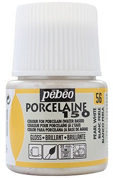 Pebeo Porcelaine 150 45ml 56 Pearl White - theartshop.com.au