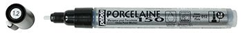 Pebeo Porcelaine Markers Broad Silver - theartshop.com.au
