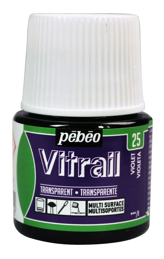 Pebeo Vitrail 45ml Transparent 25 Violet - theartshop.com.au