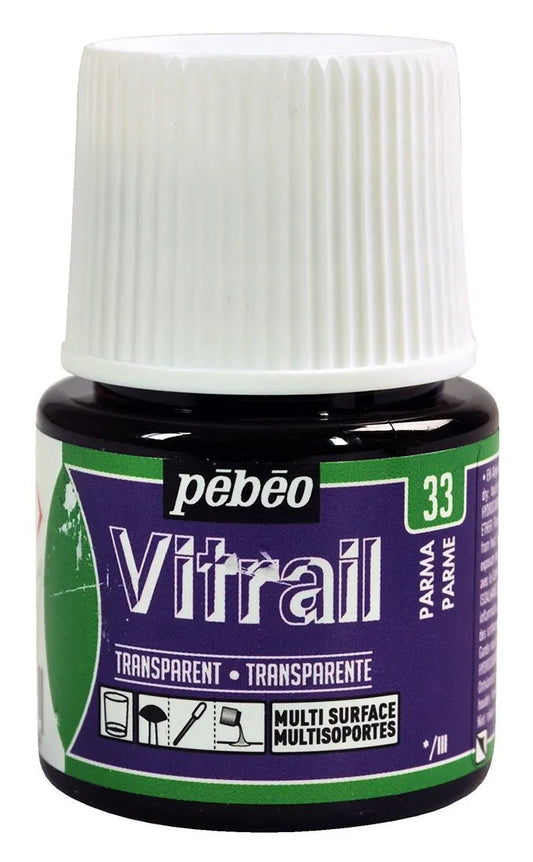 Pebeo Vitrail 45ml Transparent 33 Parma - theartshop.com.au