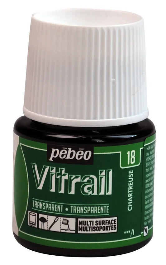 Pebeo Vitrail 45ml Transparent 34 Chartreuse - theartshop.com.au