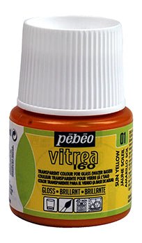 Pebeo Vitrea 160 45ml 01 Sun Yellow - theartshop.com.au