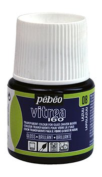 Pebeo Vitrea 160 45ml 08 Lazuli - theartshop.com.au