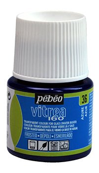 Pebeo Vitrea 160 45ml 36 Frosted Azure - theartshop.com.au