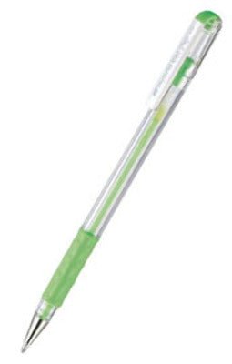 Pentel K118L Hybrid Gel Grip Roller Pen Light Green - theartshop.com.au