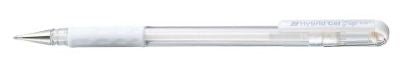 Pentel K118L Hybrid Gel Grip Roller Pen White - theartshop.com.au